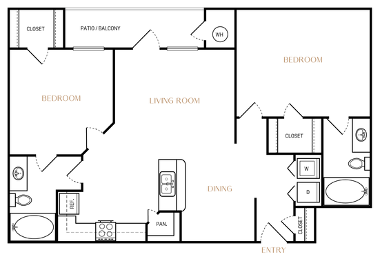 a black and white diagram showing the different types of gold at The Ellwood at Lake Travis